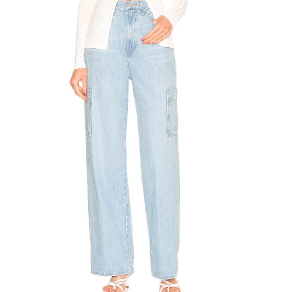 FRAME High Rise Baggy Pocket Jean in Genoa Size 27 - Picture 2 of 7